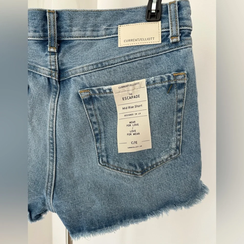 NWT Current/Elliott The Escapade Mid Rise Jean Short | Size: 27 - Picture 5 of 8